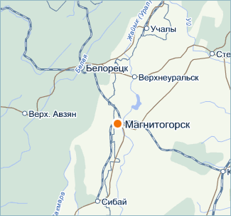 Карта Магнитогорск